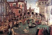 BELLINI, Gentile, Miracle of the Cross at the Bridge of S. Lorenzo